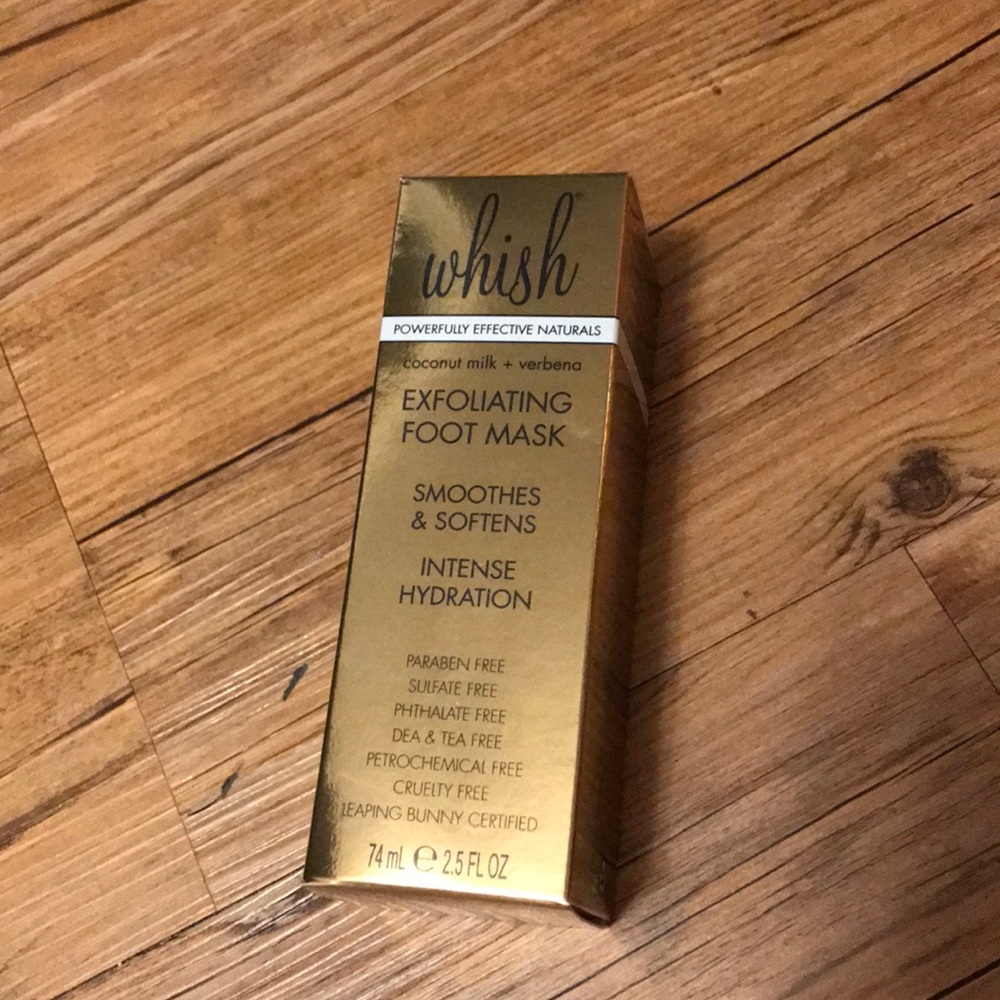 New in box whish foot mask